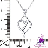 Heart Shape Sterling Silver Necklace