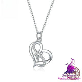 Heart-shaped Hollow Inlaid Zircon S925 Necklace