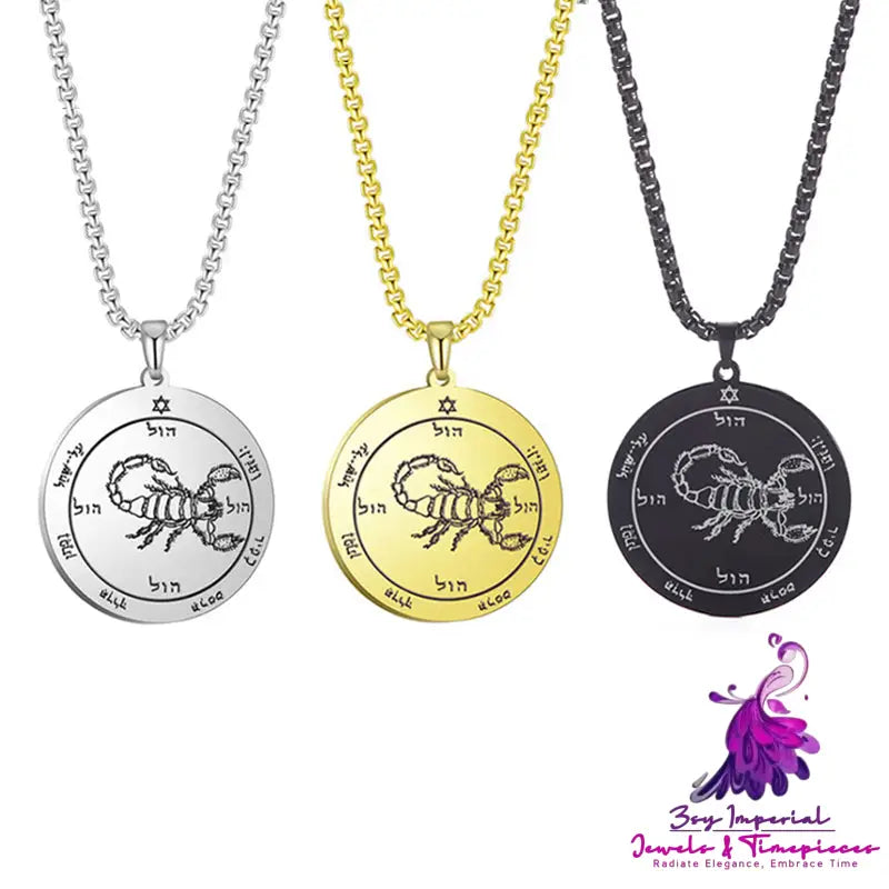 Mysterious Scorpion Pendant Necklace