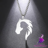 Horse Head Silhouette Necklace