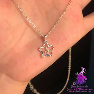 Hollow Star Pendant Necklace