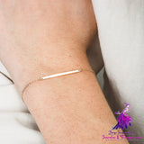 Minimalist Horizontal Bar Bracelet