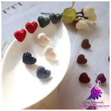 Flocking Heart Shape Ear Jewelry