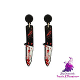 Halloween Horror Acrylic Bloodstained Axe Kitchen Knife