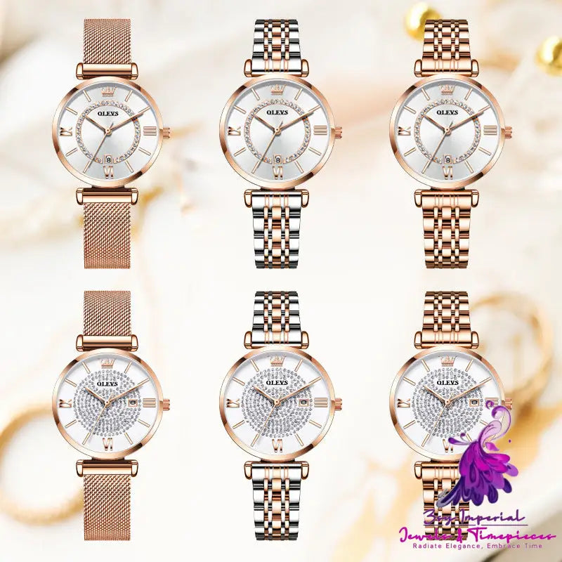 Waterproof Ladies Quartz Watch