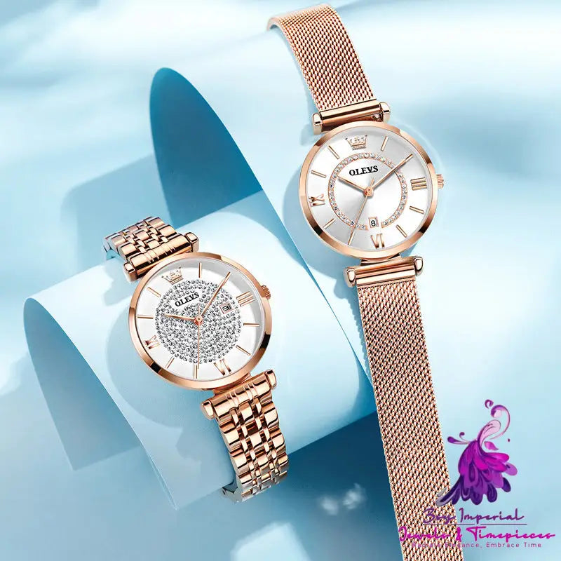 Waterproof Ladies Quartz Watch