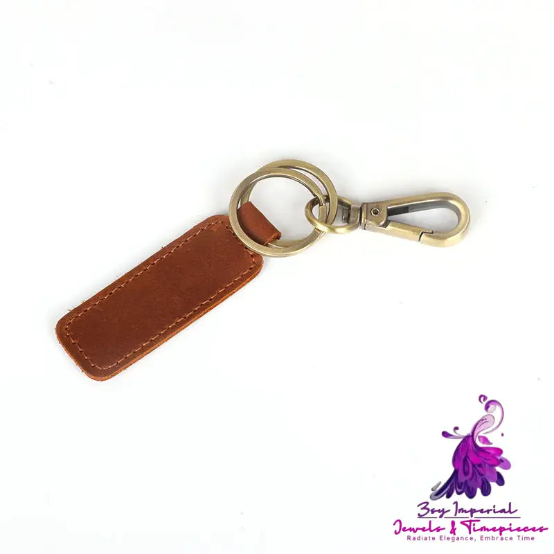 Cow Leather Key Chain with Creativity