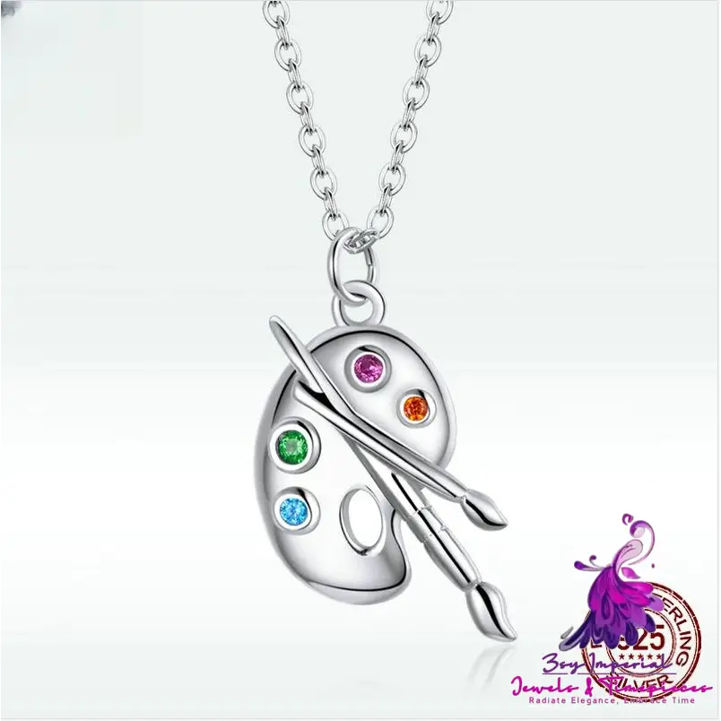 Art Life S925 Silver Palette Necklace