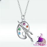 Art Life S925 Silver Palette Necklace