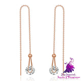 Fashionable Rose Gold Zircon Ear Line