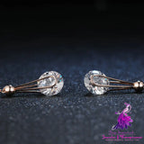 Fashionable Rose Gold Zircon Ear Line