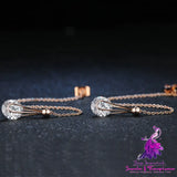 Fashionable Rose Gold Zircon Ear Line