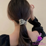 Metal High Ponytail Fixed Barrettes