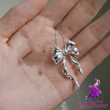 Double-layer Bow All-match Necklace