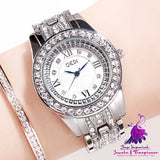 Light Luxury Women’s All-match Watch with Hand-studded