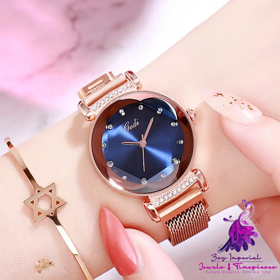 Fashion All-match Simple Wrist Magnet Watch