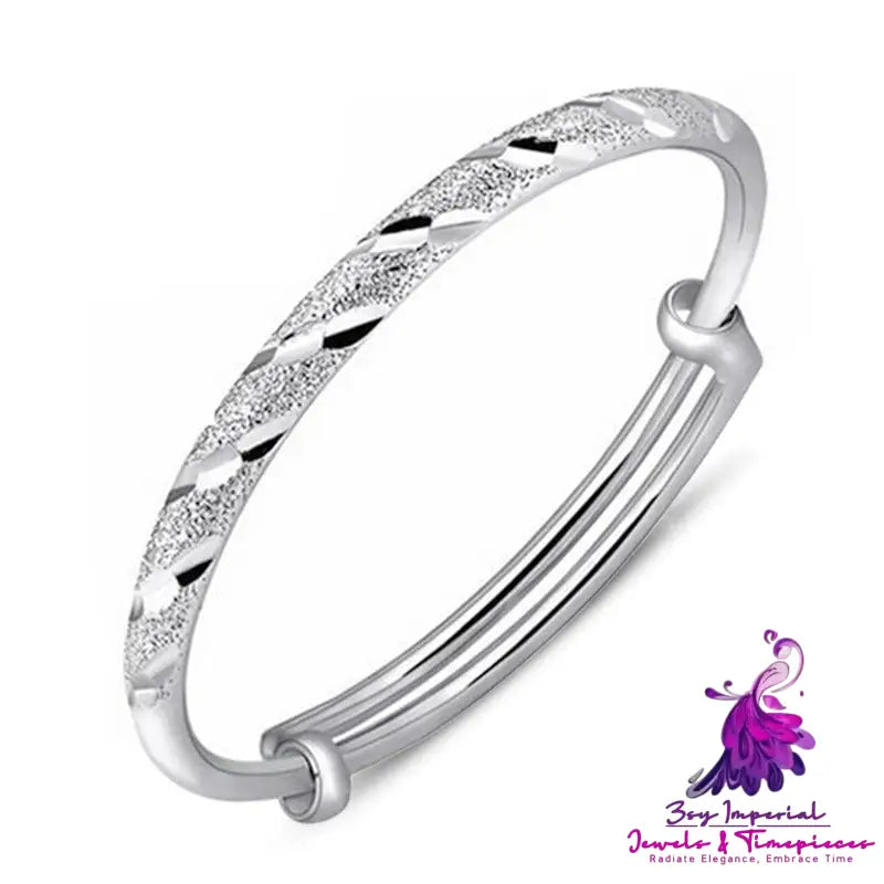 Frosted Bracelet Fashionable All-match Plated Silver