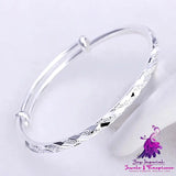 Frosted Bracelet Fashionable All-match Plated Silver