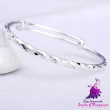 Frosted Bracelet Fashionable All-match Plated Silver