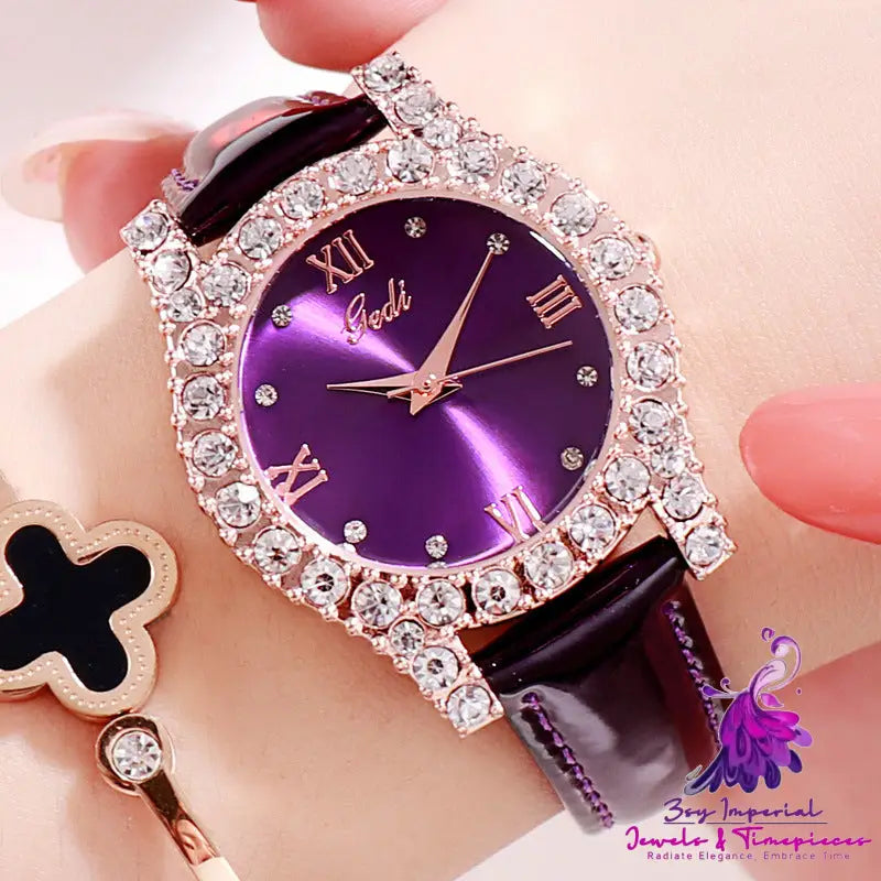 Personality Diamond Casual Ladies Watch