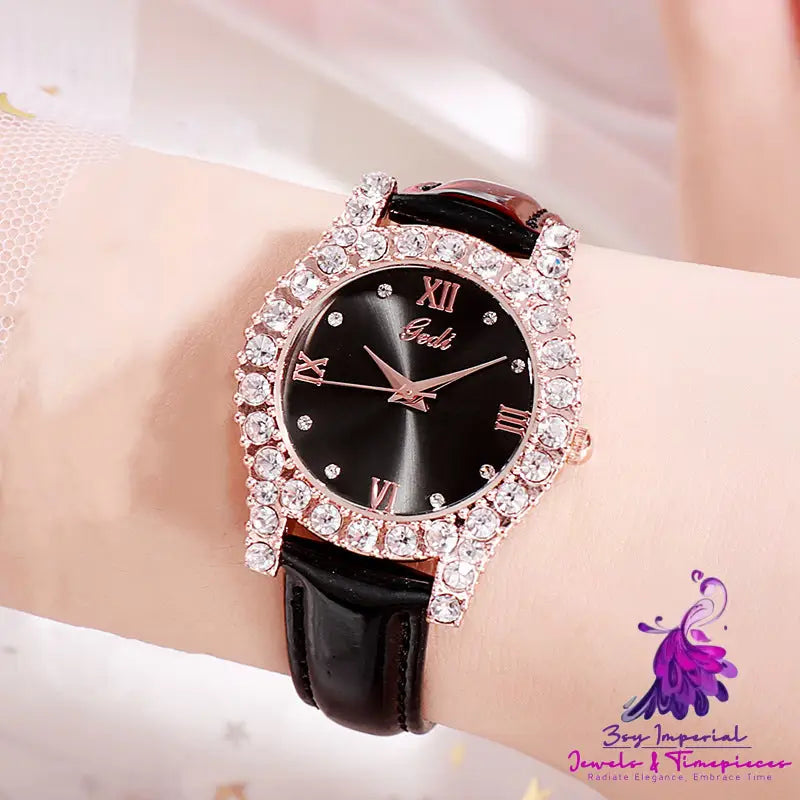 Personality Diamond Casual Ladies Watch