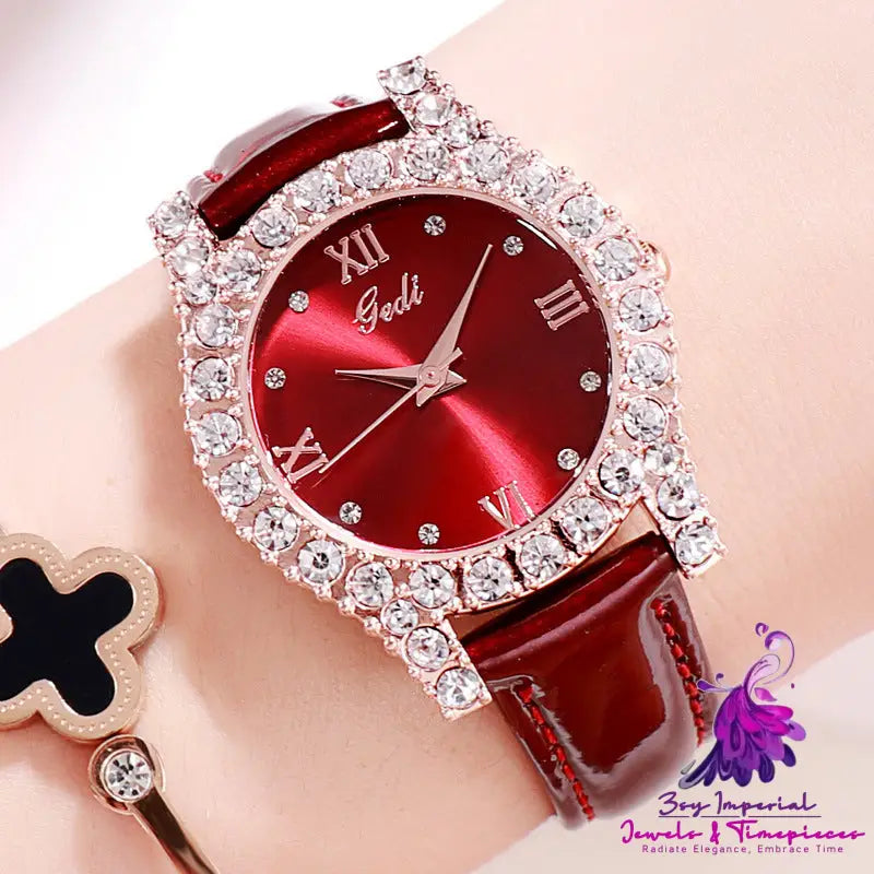 Personality Diamond Casual Ladies Watch