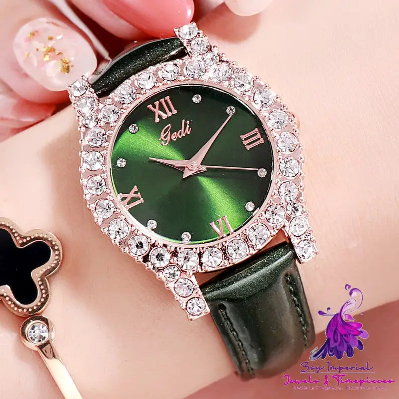 Personality Diamond Casual Ladies Watch