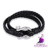 Multi-layer Woven Leather Bracelet