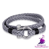 Multi-layer Woven Leather Bracelet