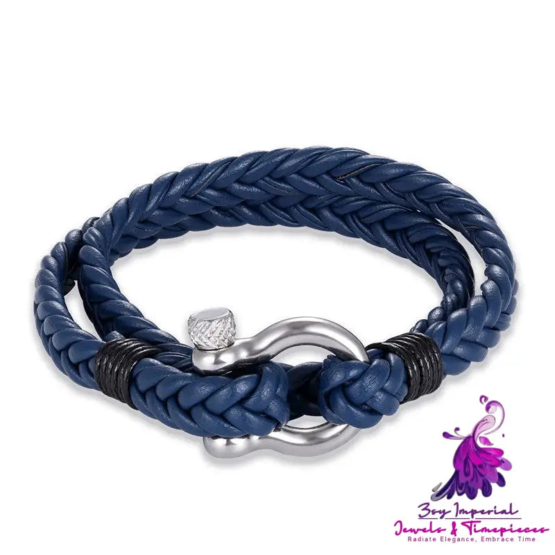 Multi-layer Woven Leather Bracelet