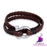 Multi-layer Woven Leather Bracelet