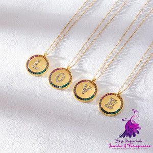 Colorful A-Z Crystal Necklace