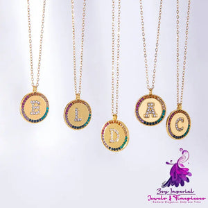 Colorful A-Z Crystal Necklace