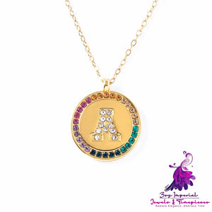 Colorful A-Z Crystal Necklace