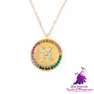 Colorful A-Z Crystal Necklace