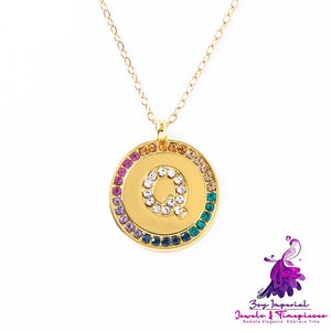 Colorful A-Z Crystal Necklace