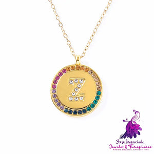 Colorful A-Z Crystal Necklace