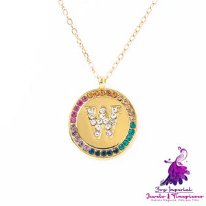 Colorful A-Z Crystal Necklace