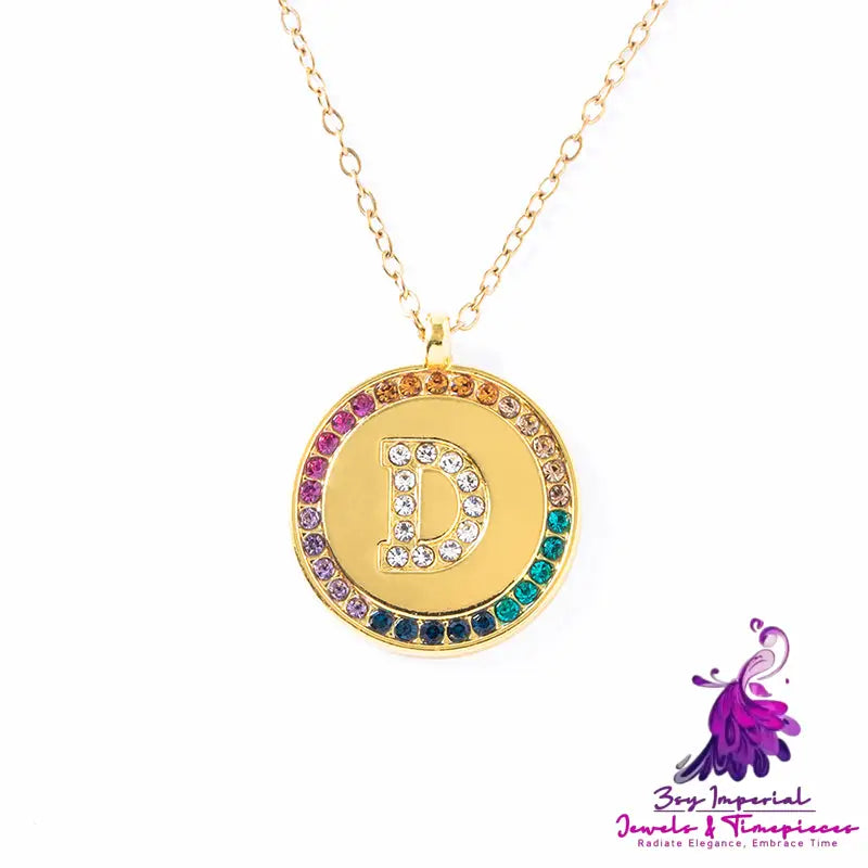 Colorful A-Z Crystal Necklace