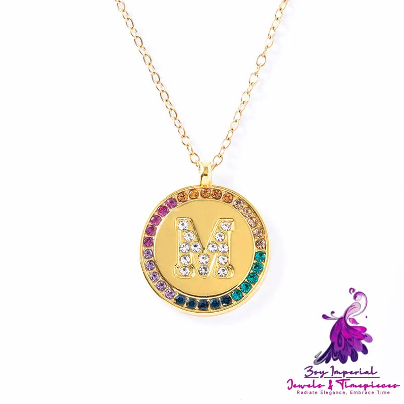 Colorful A-Z Crystal Necklace