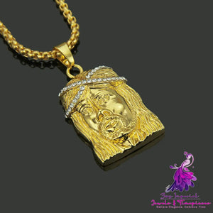 Hip-hop Head Portrait Pendant Necklace