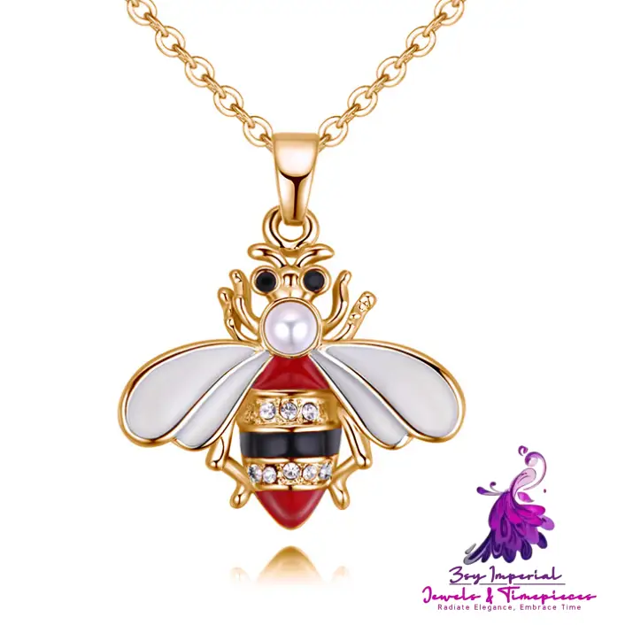 Cute Bee Pendant Necklace for Women