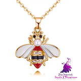 Cute Bee Pendant Necklace for Women