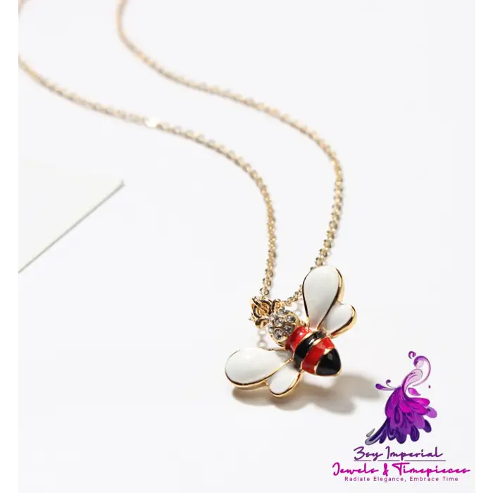 Cute Bee Pendant Necklace for Women