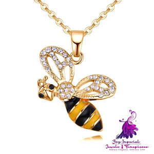 Cute Bee Pendant Necklace for Women