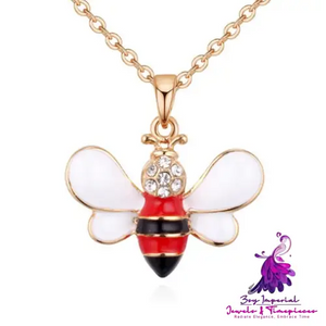 Cute Bee Pendant Necklace for Women