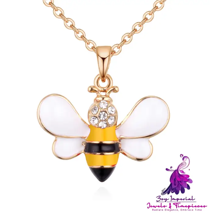 Cute Bee Pendant Necklace for Women