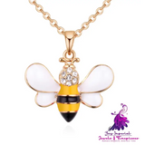 Cute Bee Pendant Necklace for Women