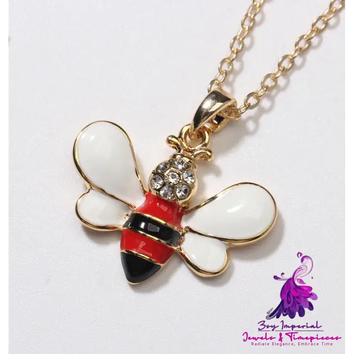 Cute Bee Pendant Necklace for Women