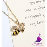 Cute Bee Pendant Necklace for Women